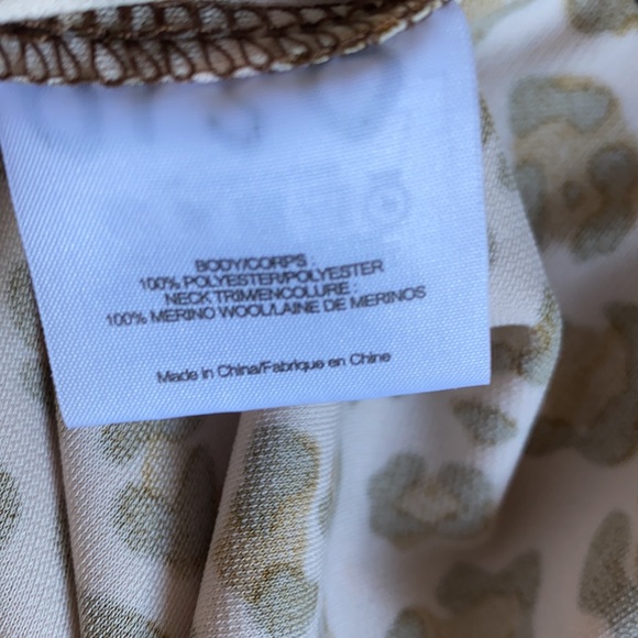 Tory Burch Darlene Leopard Tie Front Blouse - Picture 9 of 10